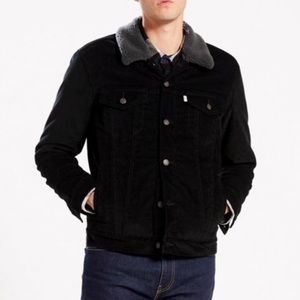 levi's sherpa lined denim jacket mens